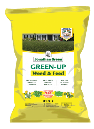 Green-Up Weed & Feed Lawn Fertilizer Apply Mid-September Through Mid-October 2
